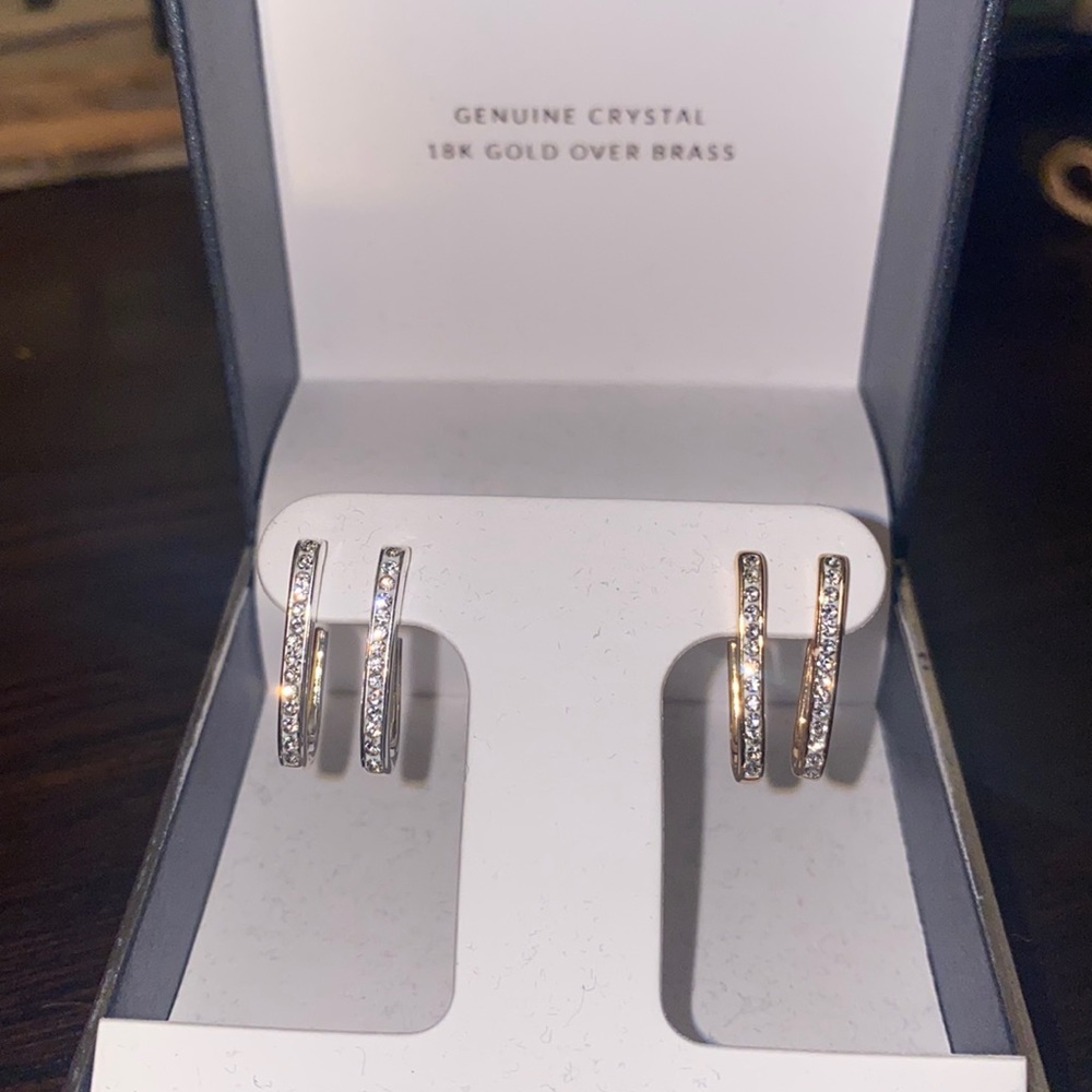 Silver and Gold Earrings 2 pairs